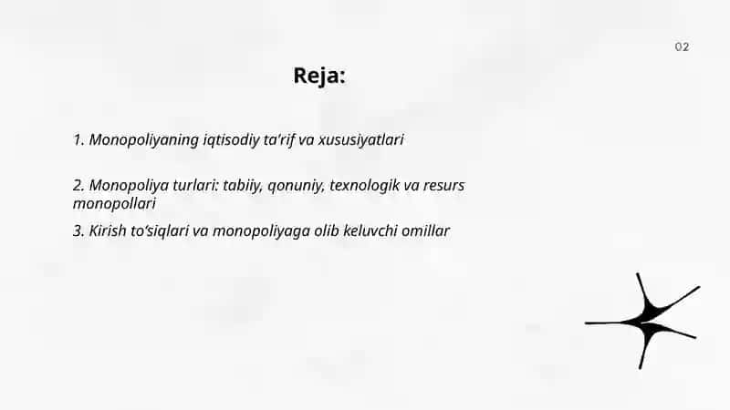 Monopoliyaning iqtisodiy asoslari 2