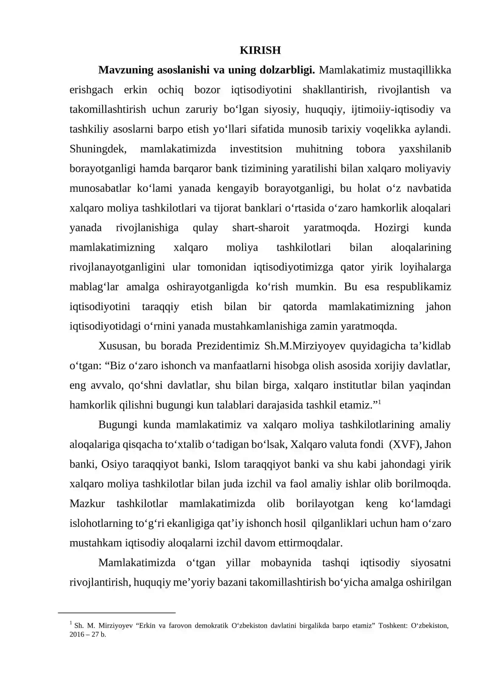 Mavzuning asoslanishi va uning dolzarbligi 2