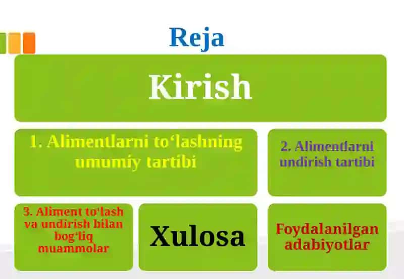 Alimentlarni to‘lash va undirish tartibi 2