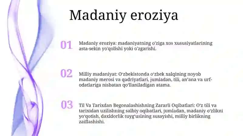 Milliy Madaniyat,Til Va Tarixdan Begonalashishning Zararli Oqibatlari 2