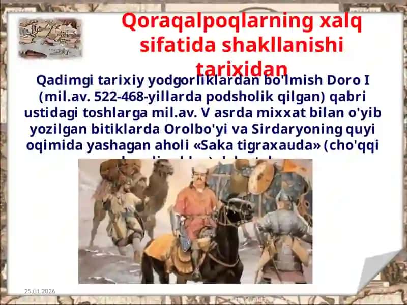 Qoraqalpoq xalqining shakllanishi va siyosiy hayoti 2