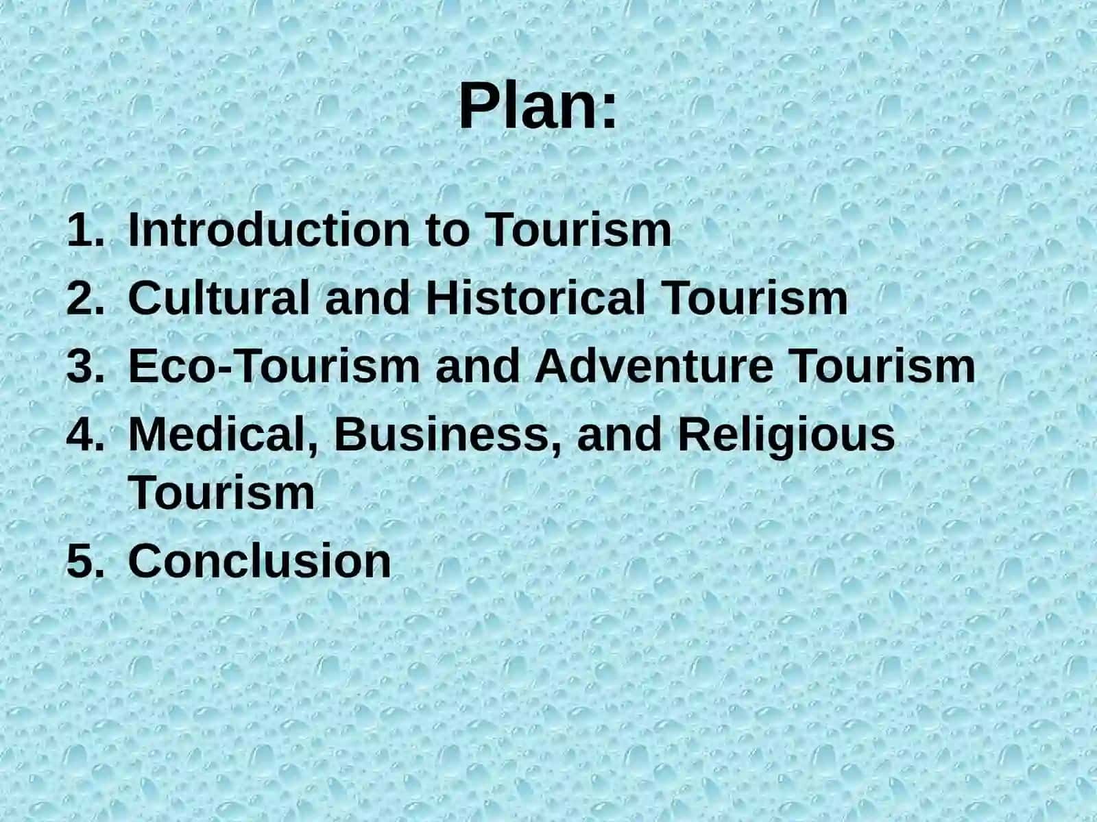 Types of Tourism 2