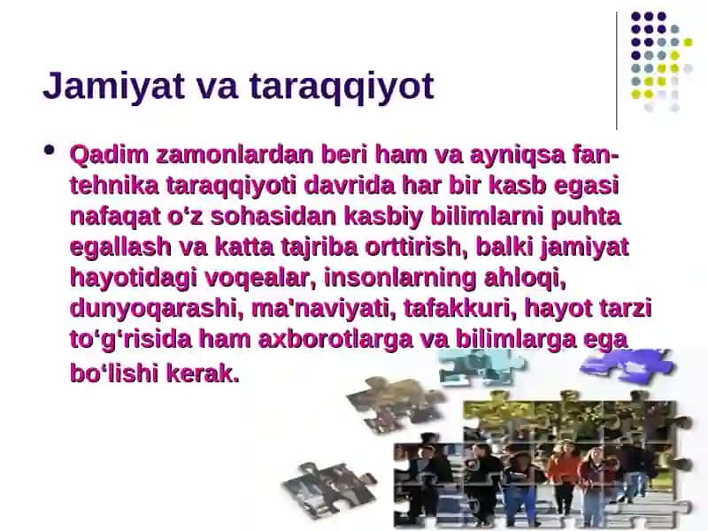Sotsiologiya – jamiyatning bo`lagi 2