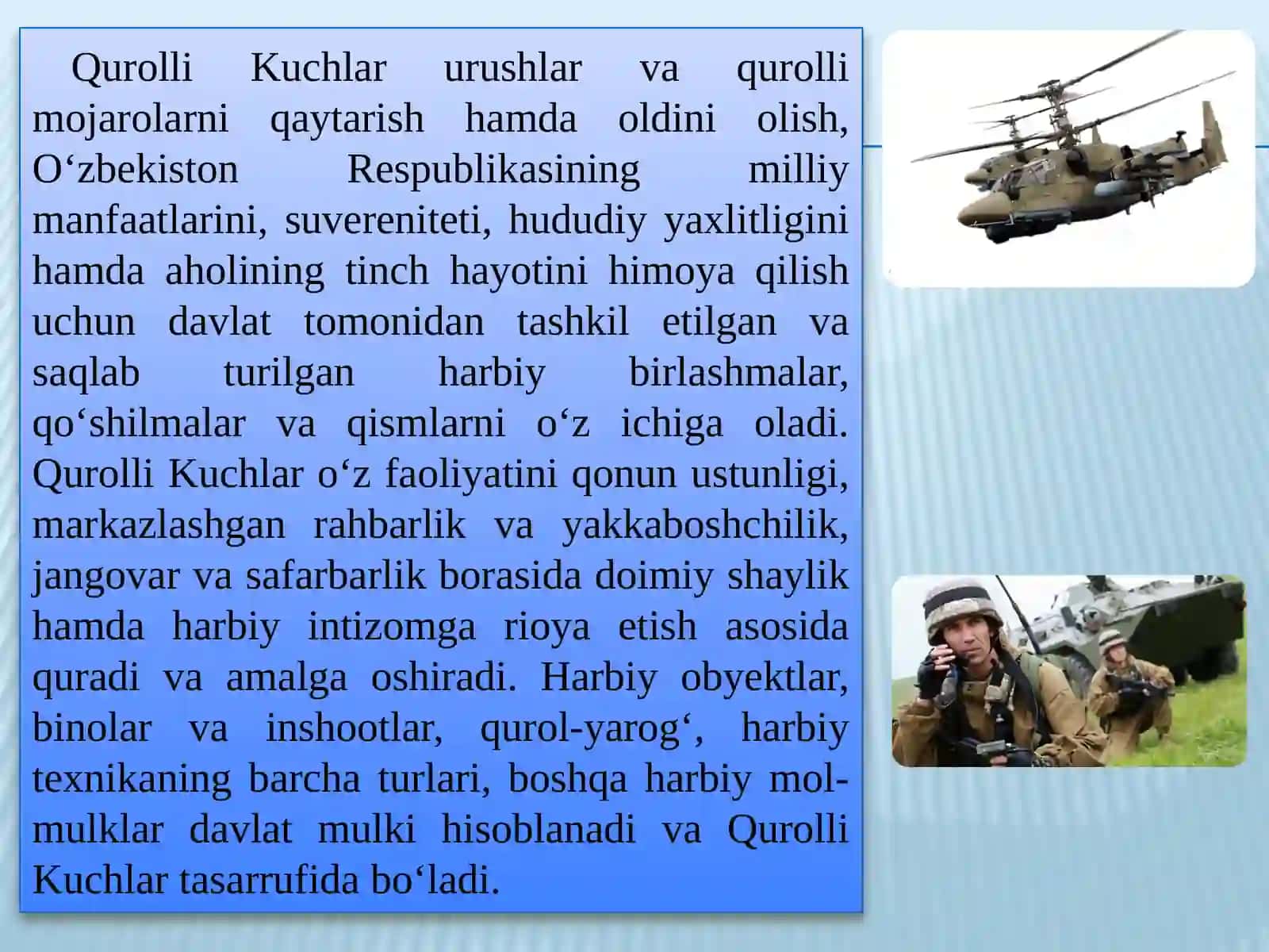 O’ZBEKISTON RESPUBLIKASI HARBIY DAVLAT TASHKILOTI 2