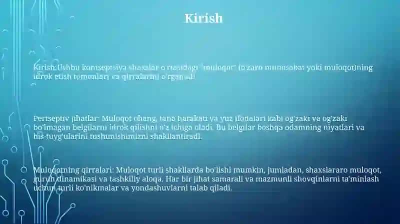 Muloqotning Pertseptiv Tomoni Va Jihatlari 2