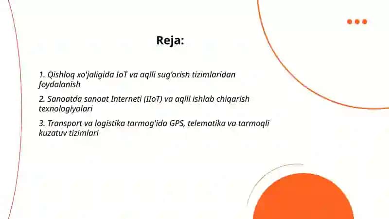IQTISODIYOTNING TURLI TARMOQLARIDA TARMOQ TEXNOLOGIYALARIDAN FOYDALANISH 2