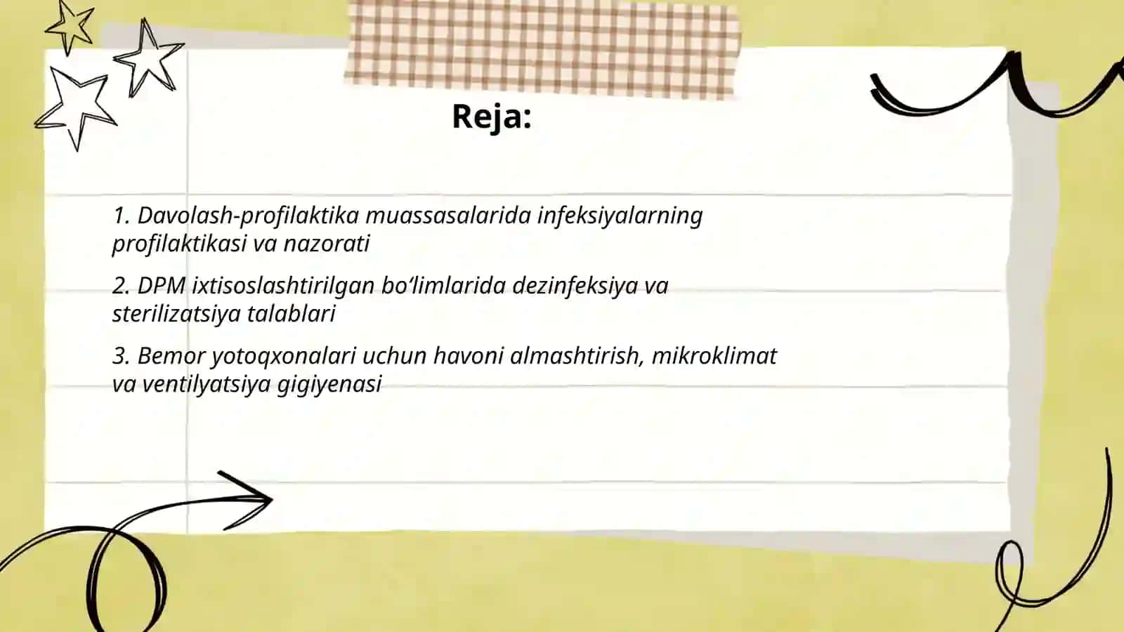 Davolash profilaktika muassasalari gigiyenasi 2