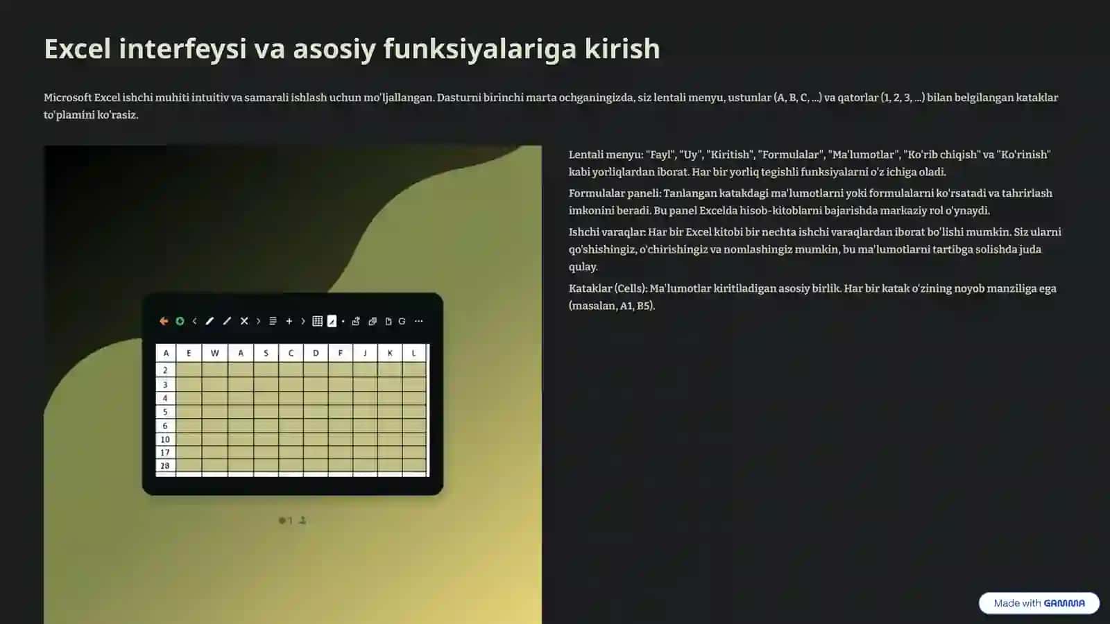 Microsoft Excel 2