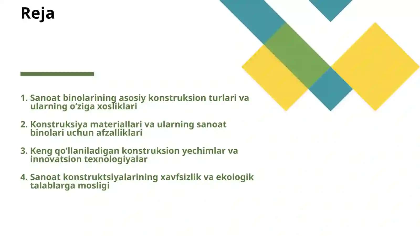 SANOAT BINOLARI KONSTRUKSIYALARI 2