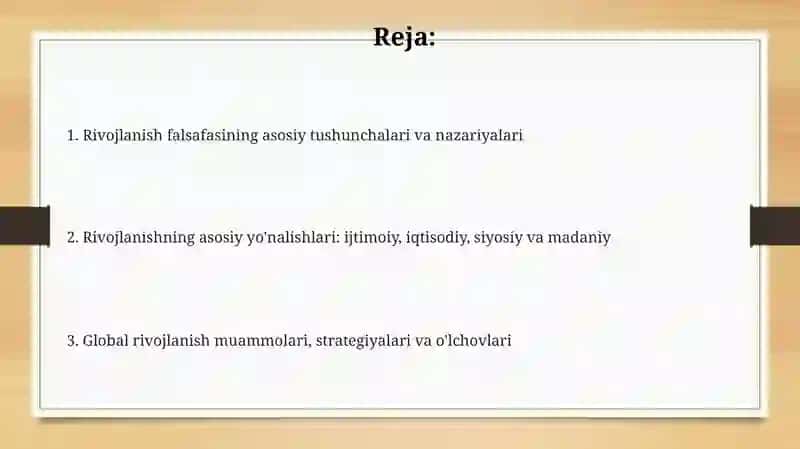 Rovojlanish falsafasi 2