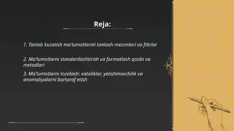 Tanlab kuzatish ma'lumotlarini bosh to'plamga tarqatish 2