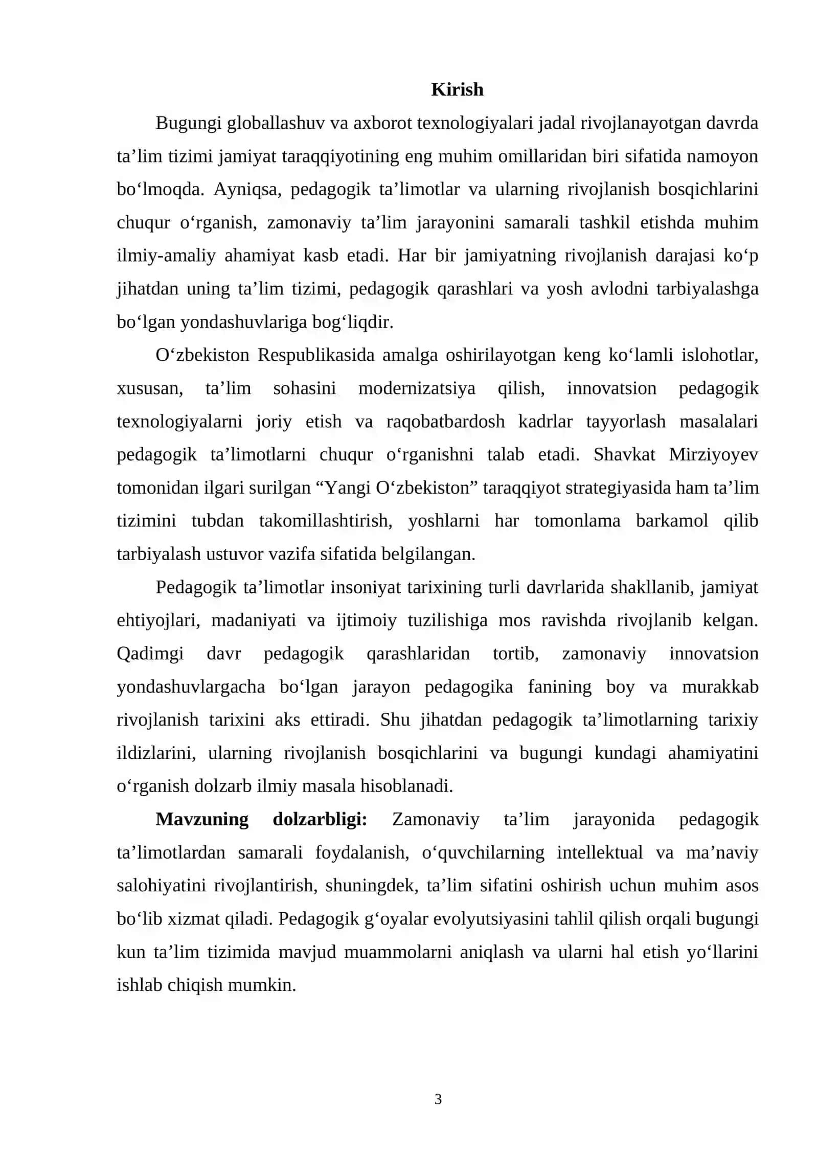 PEDAGOGIK TA'LIMOTLAR VA ULARNING RIVOJLANISH BOSQICHLARI 2