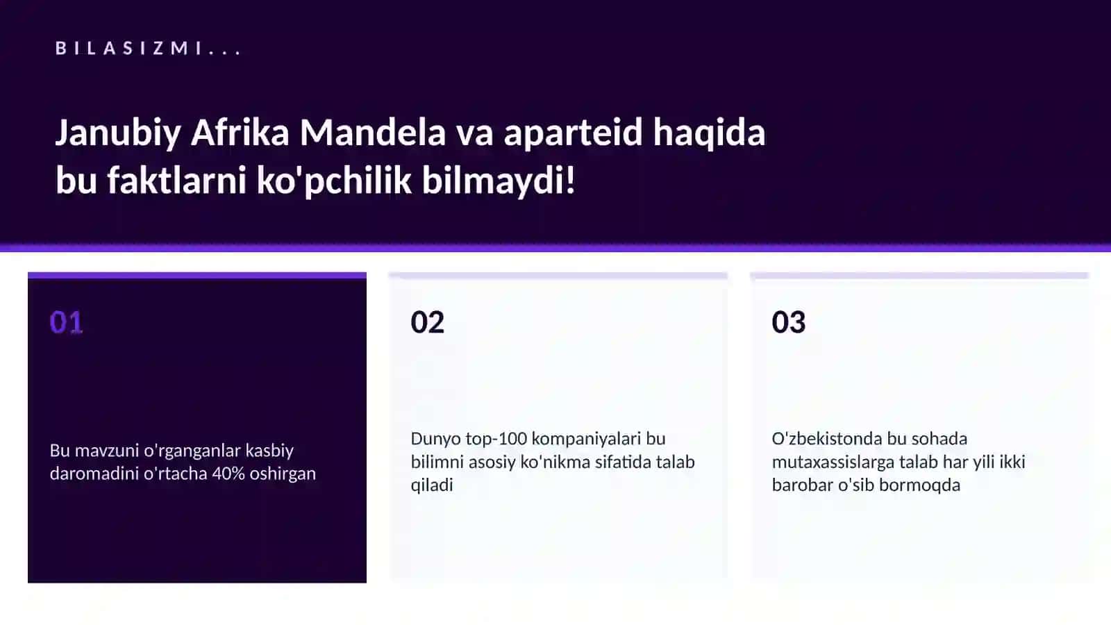 Janubiy Afrika Mandela va aparteid 2