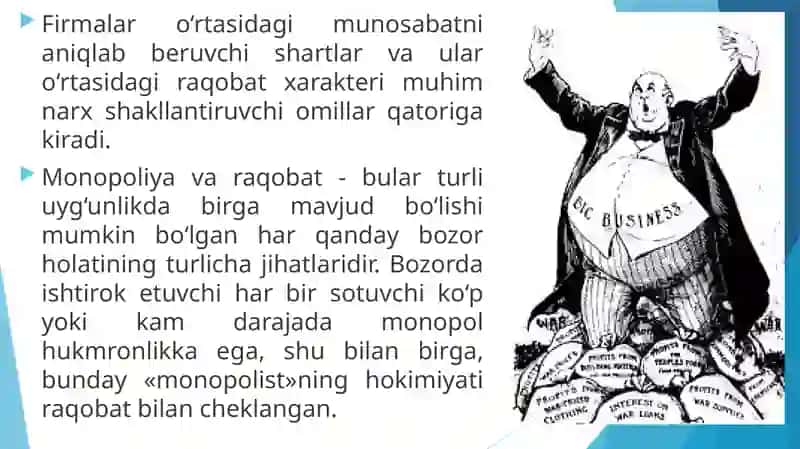 Monopoliyaning Narxlarga Ta'siri 2