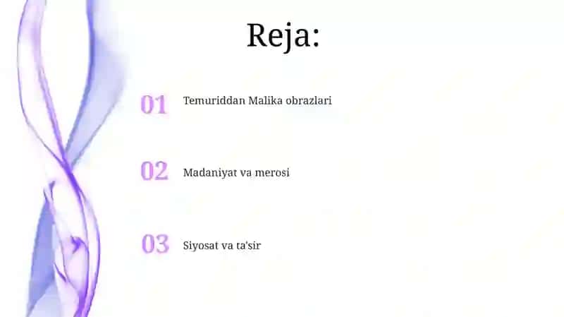 Temuriy malikalar 2