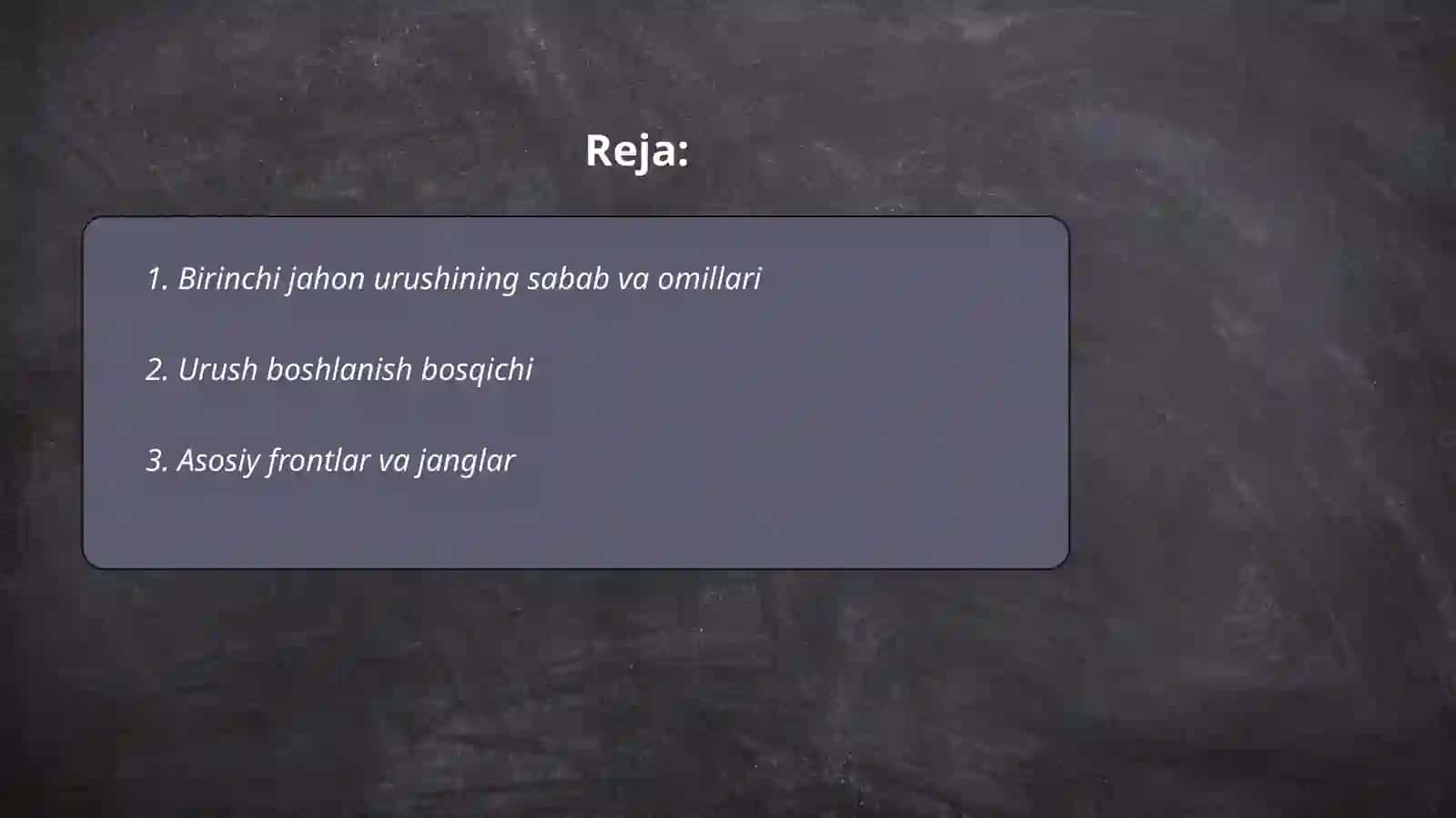 Birinchi jahon urushi 2