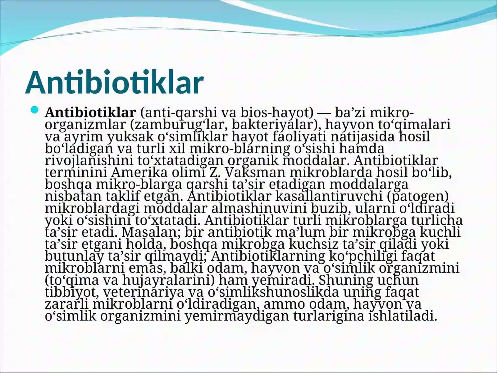 Antibiotiklar 2