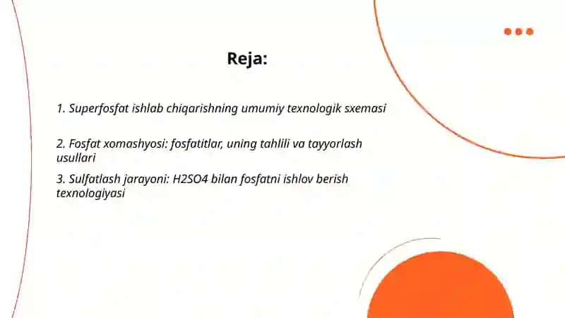 Superfosfat ishlab chiqarish donadorlangan va ammoniylangan superfosfatlar 2