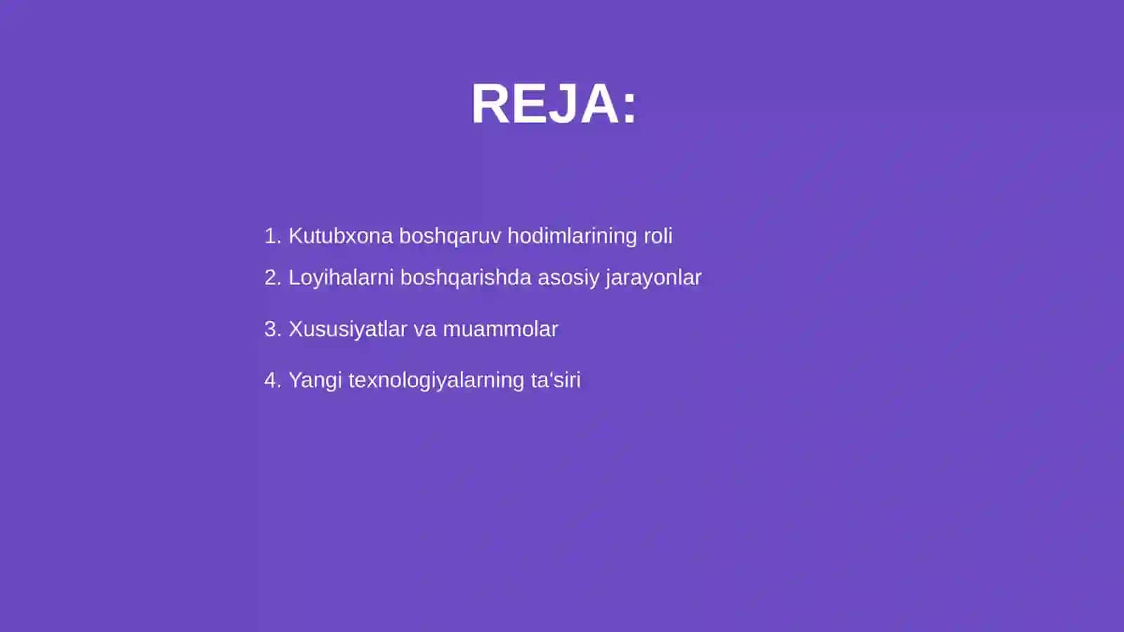 Loyihalarni boshqarishda kutubxona boshqaruv hodimlarining oʻziga xos xususiyatlari 2