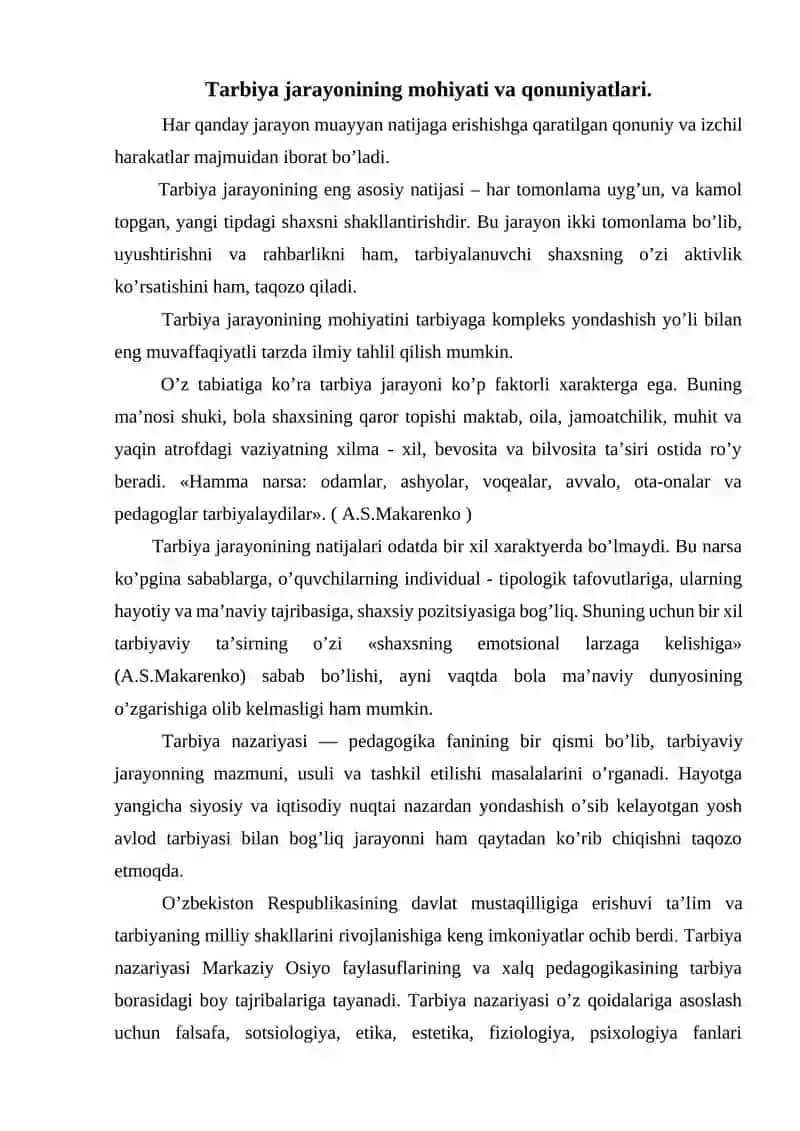 TARBIYANING UMUMIY METODLARI 2