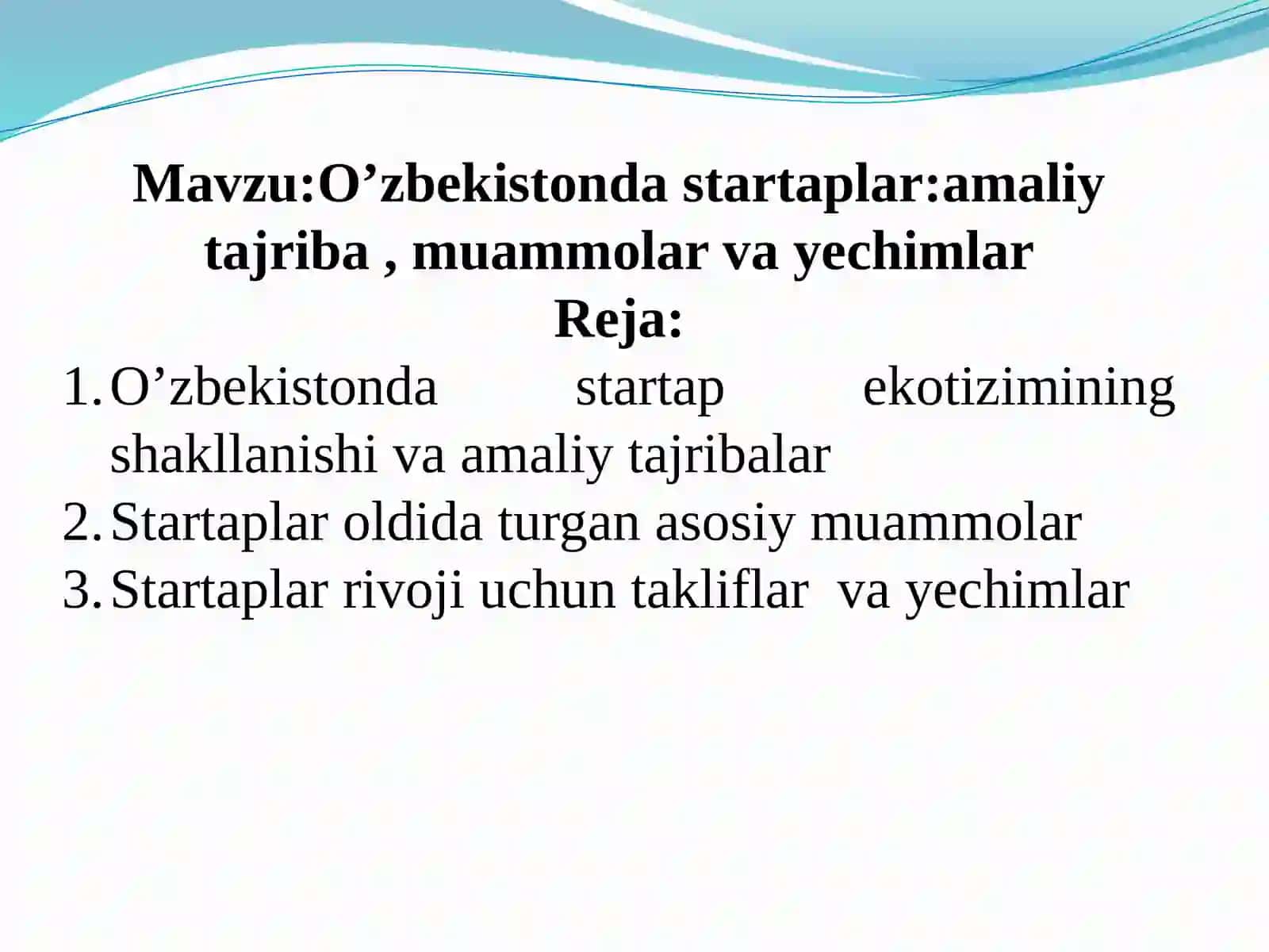 O’zbekiston dastartaplar: amaliy tajriba, muammolar va yechimlar 2