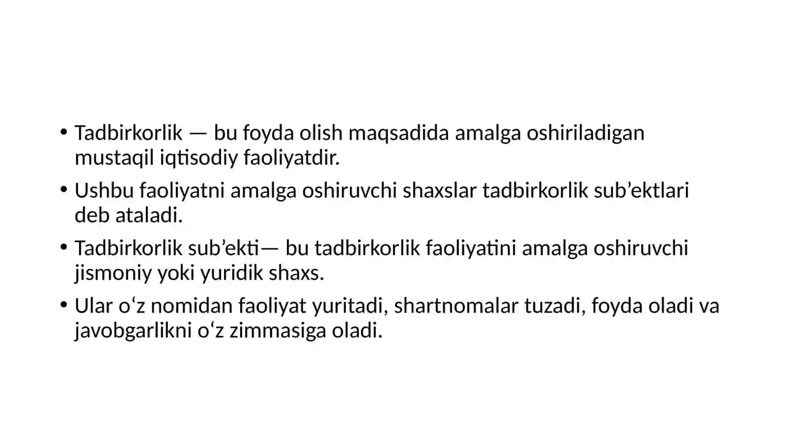 Tadbirkorlik sub’ekti 2