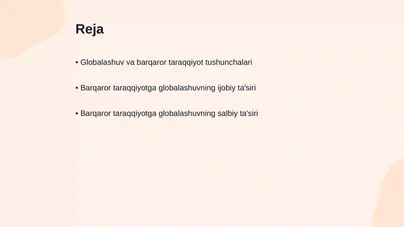 Globalashuvning ijobiy va salbiy yonalishlari 2