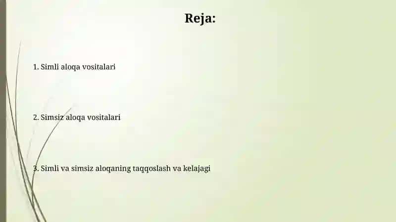 Simli aloqa vositalari 2