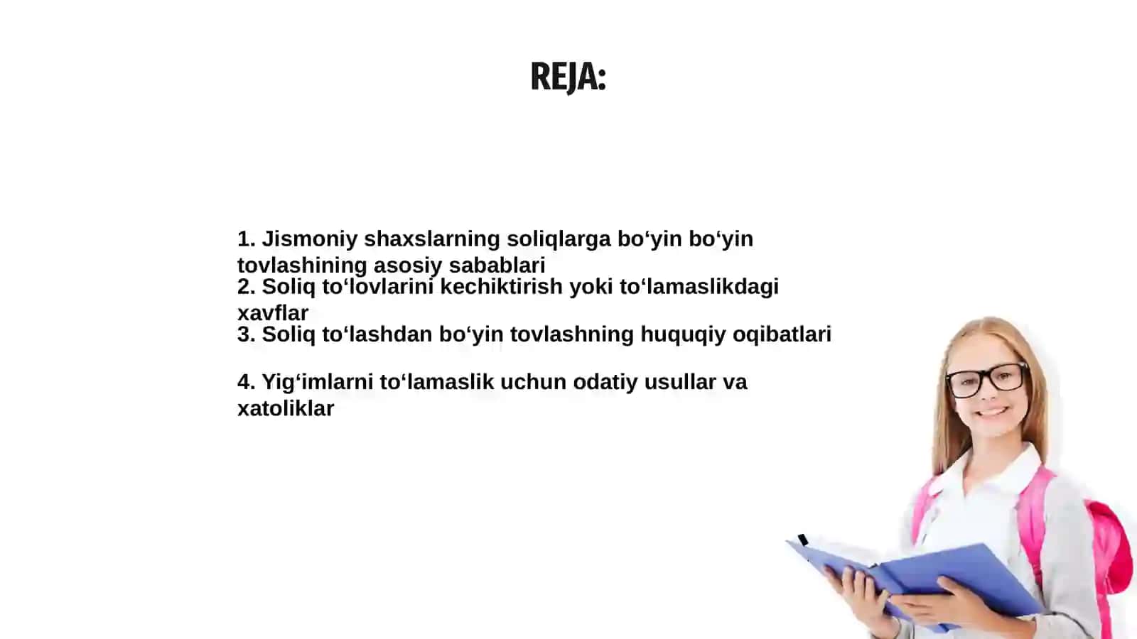 Jismoniy shaxslarning soliqlarga bo‘yin bo‘yin tovlashining asosiy sabablari 2