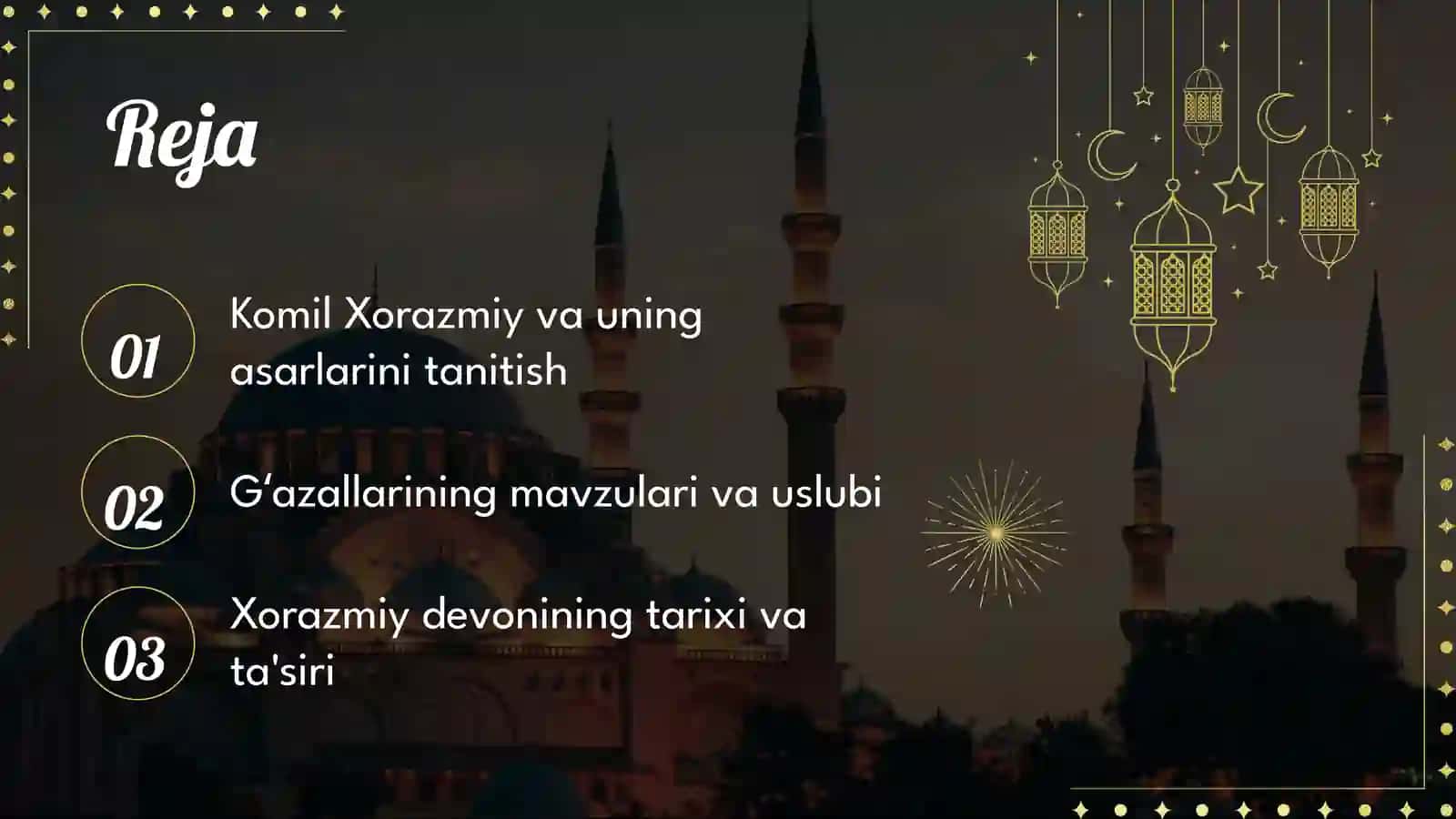 Komil Xorazmiy devoni va gʻazallari tahlili 2