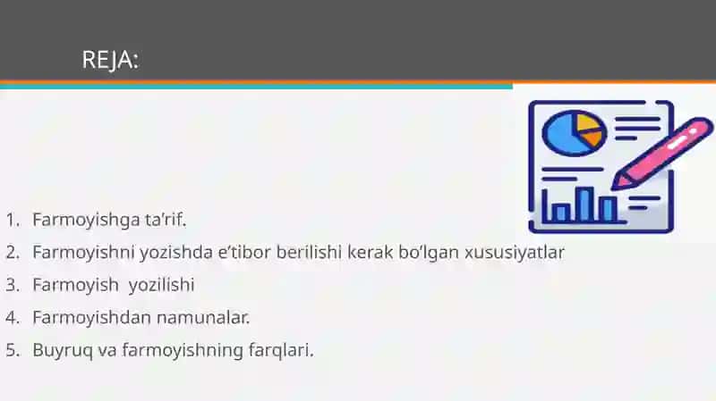 Farmoyishning tayyorlanish tartibi 2