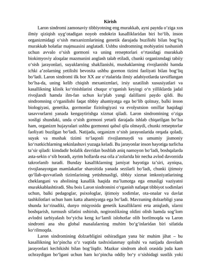 Laron sindromi: Tushunish va yordam berish 2