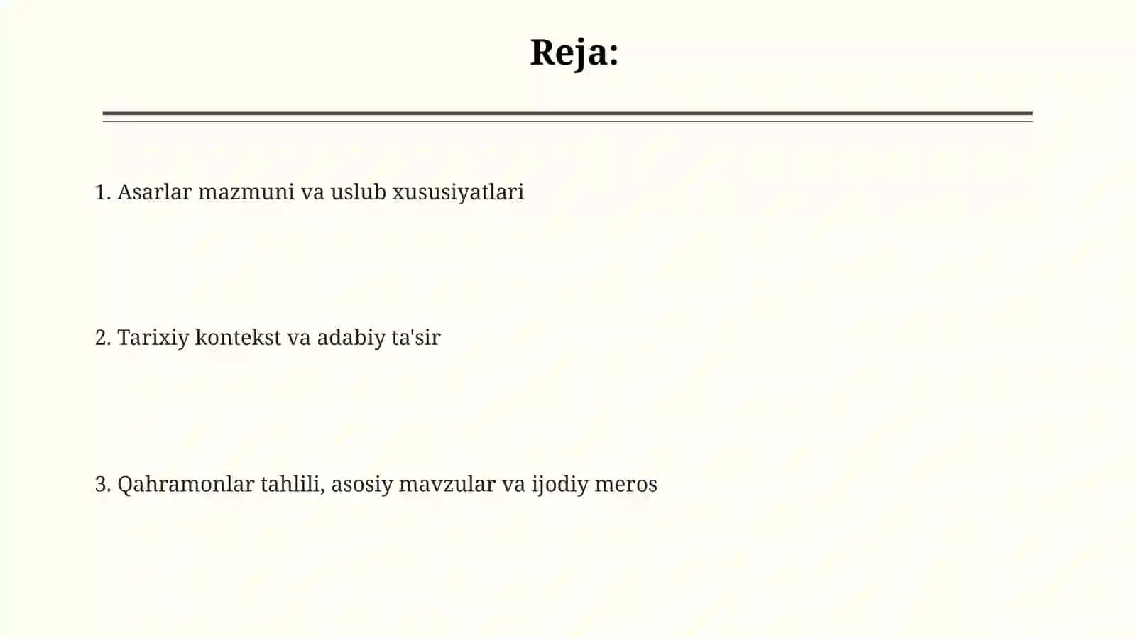 Mualliflar va Asarlariga Kirish 2