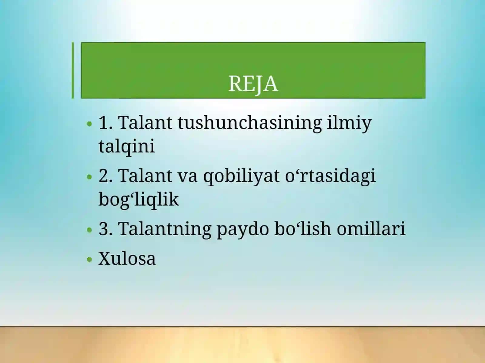 TALANTNING PAYDO BO‘LISHI VA TUZILISHI 2