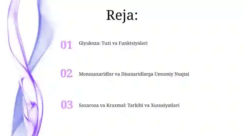 Monosaxaridlar va disaxaridlar. Glyukoza saxaroza va kraxmal 2