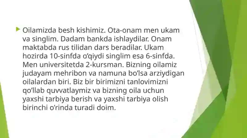 Oilam Haqida Qisqacha 2