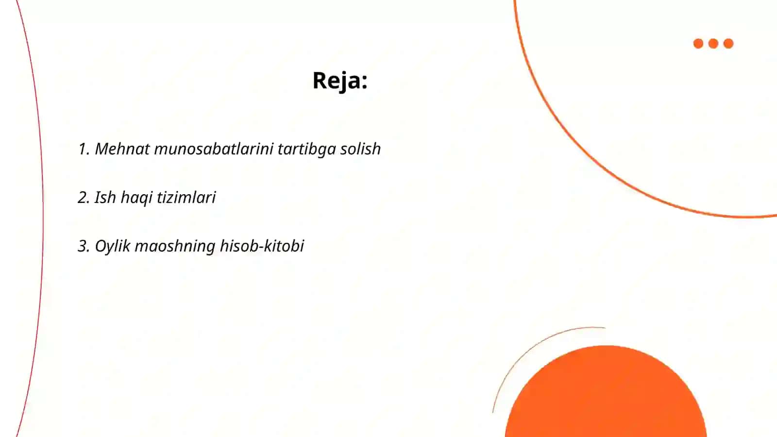 Mehnat va ish haqi hisobi 2