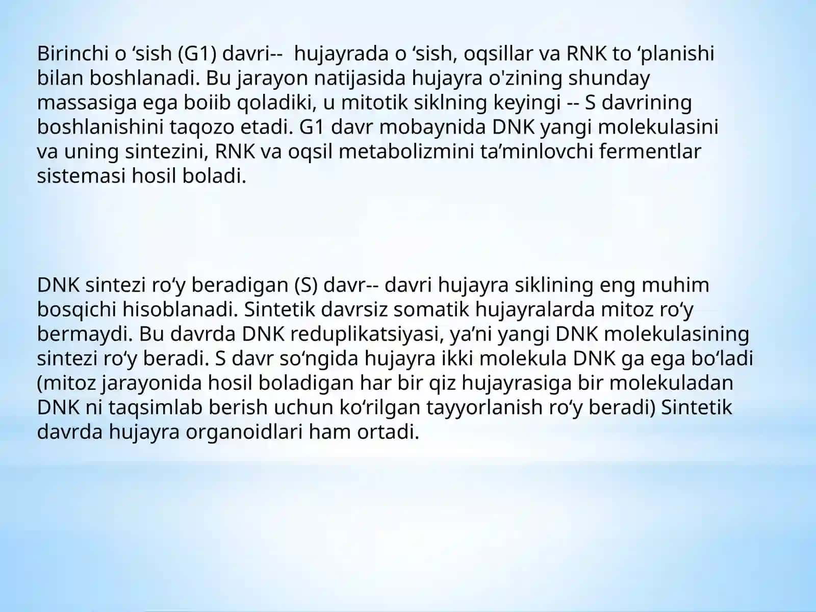 MITOTIK BO’LINISH 2