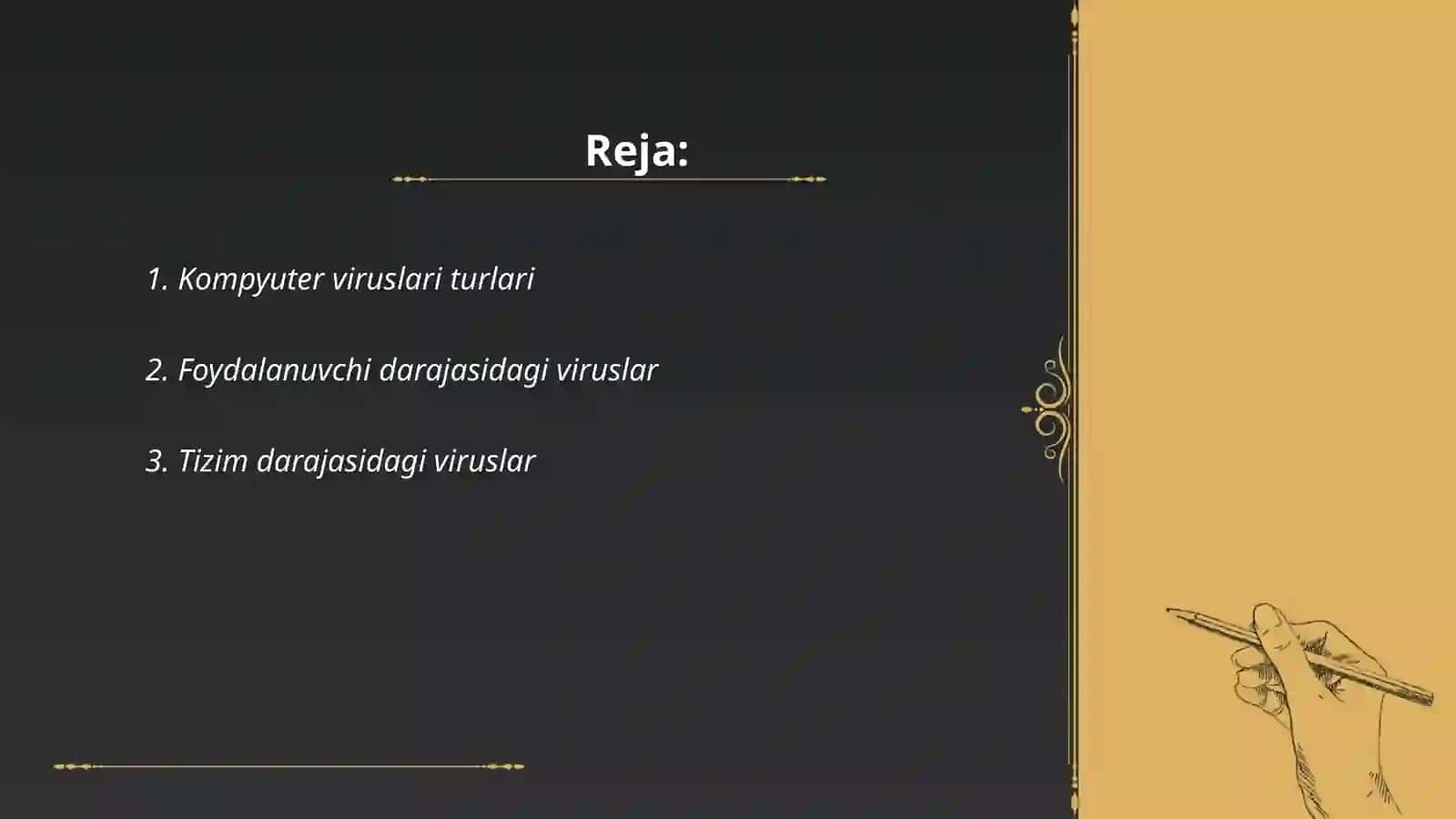 Virus turlari va viruslarni kompyuterda bartaraf qilish 2
