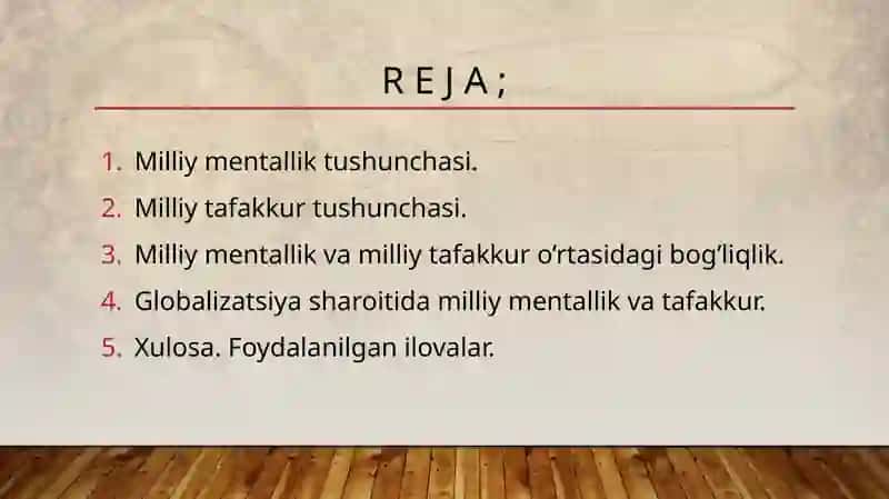 Milliy mentallik va milliy tafakkur. 2