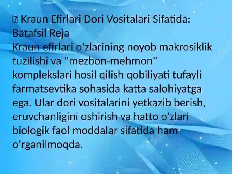 KRAUN EFIRLARI-DORI VOSITALARI SIFATIDA 2