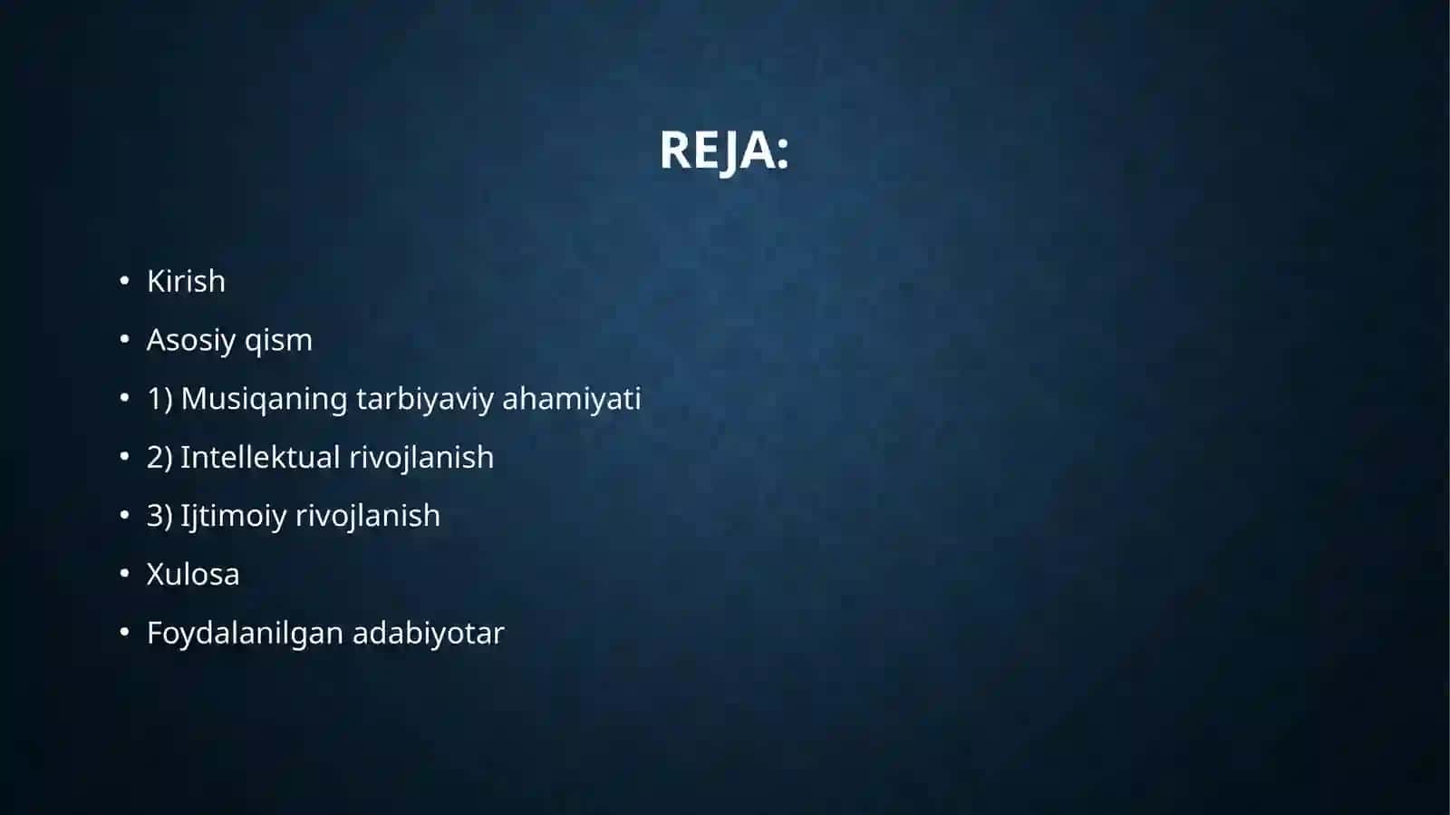 Bolalar hayotida musiqa o'rni va ro'li 2