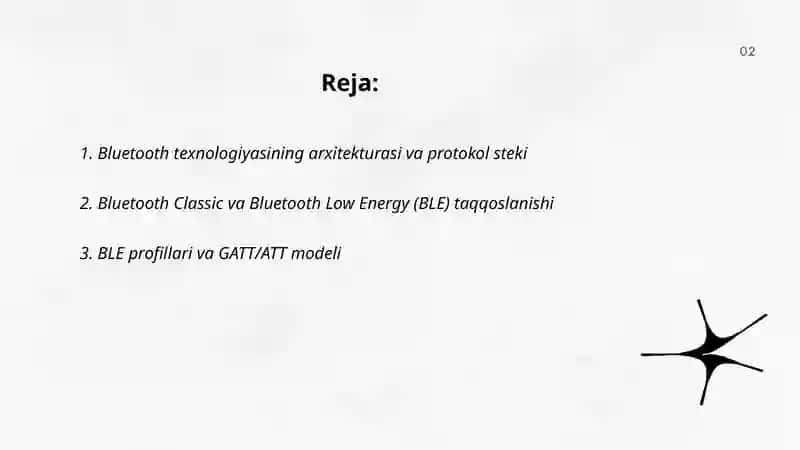 Mobil tarmoqlarda ma'lumot uzatish protokollari (Bluetooth, NFC, Wi-Fi Direct) 2
