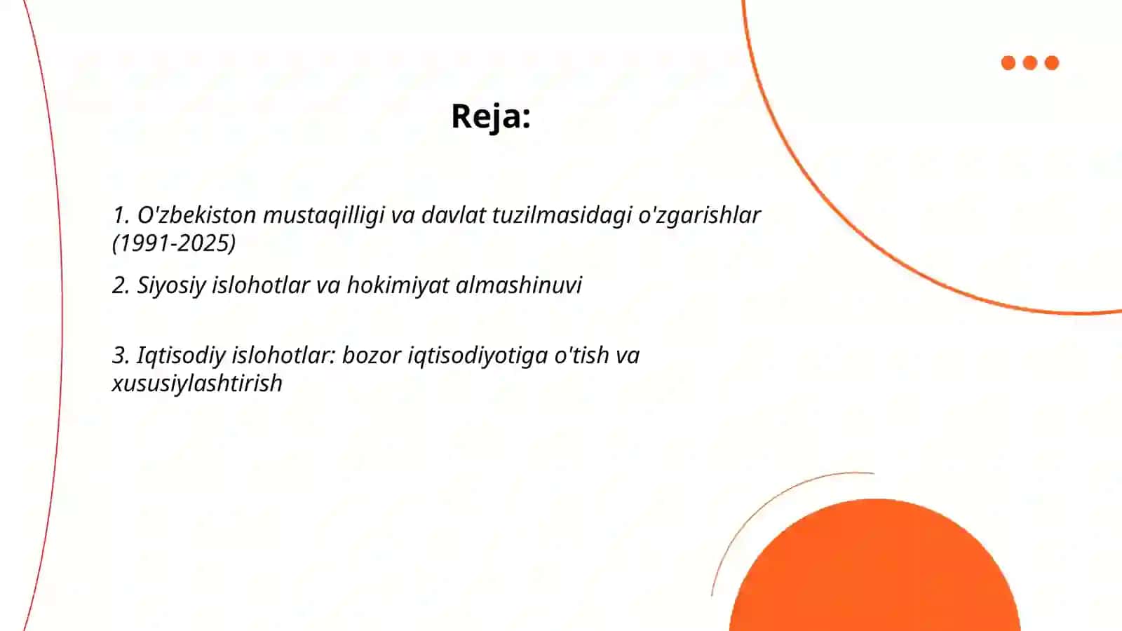 O'zbekistonda va Jahonda yuz bergan o'zgarishlar 2