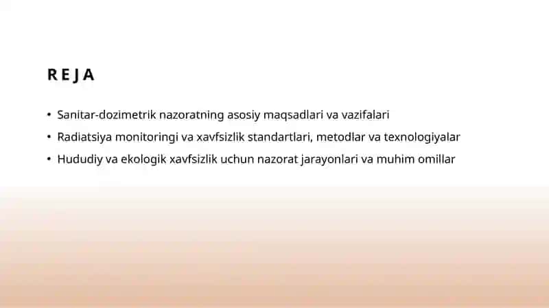 Sanitar-dozimetrik nazorat haqida tushuncha 2