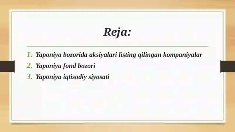 Yaponiya fond birjasi 2