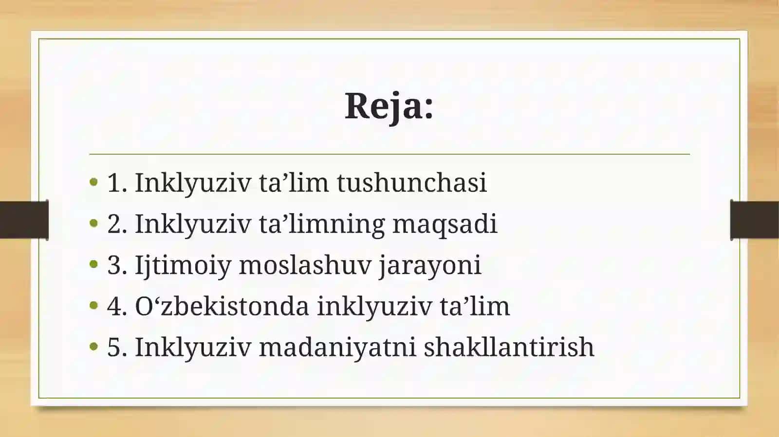 Inklyuziv taʼlim dunyo qarash va taʼlimiy konsepsiyasi sifatida 2