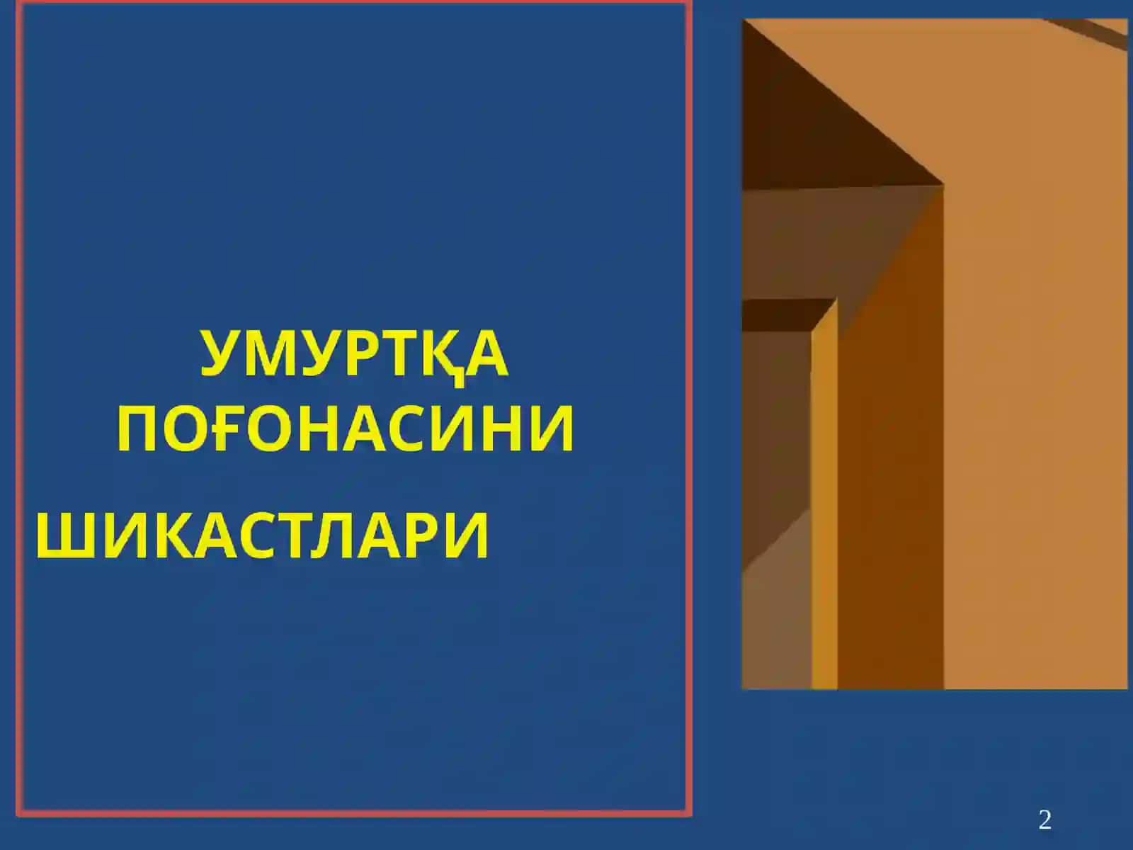 УМУРТҚА ПОҒОНАСИНИШИКАСТЛАРИ 2