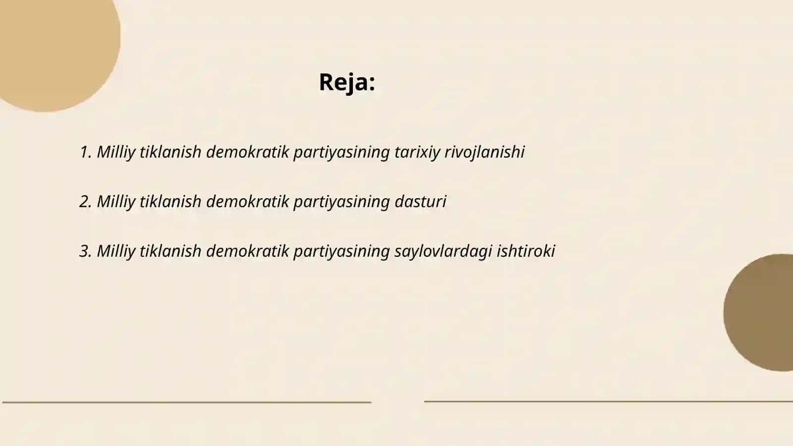 Milliy Tiklanish Demokratik Partiyasi 2