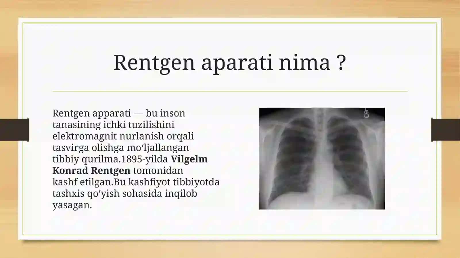 Rentgenapparati ishlash prinsipi 2